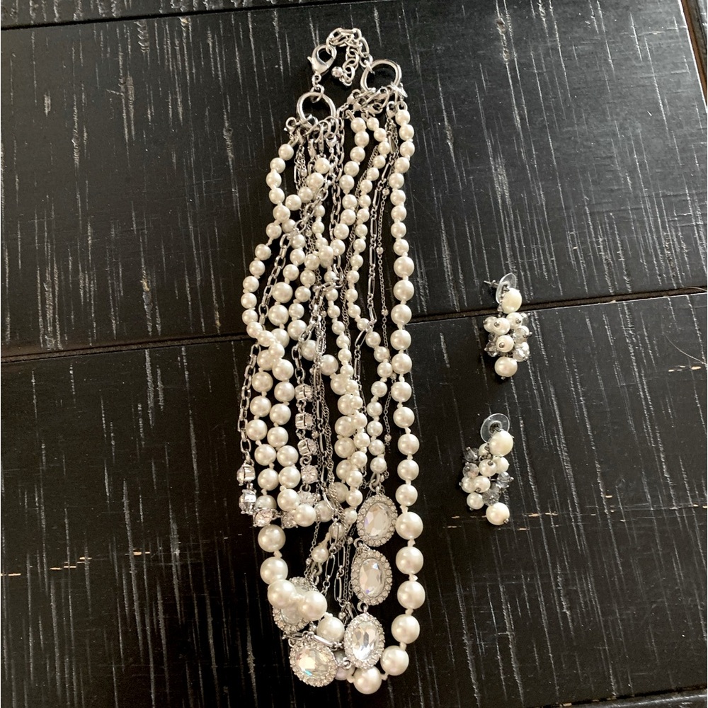 COPY - Costume jewelry necklace and earrings
